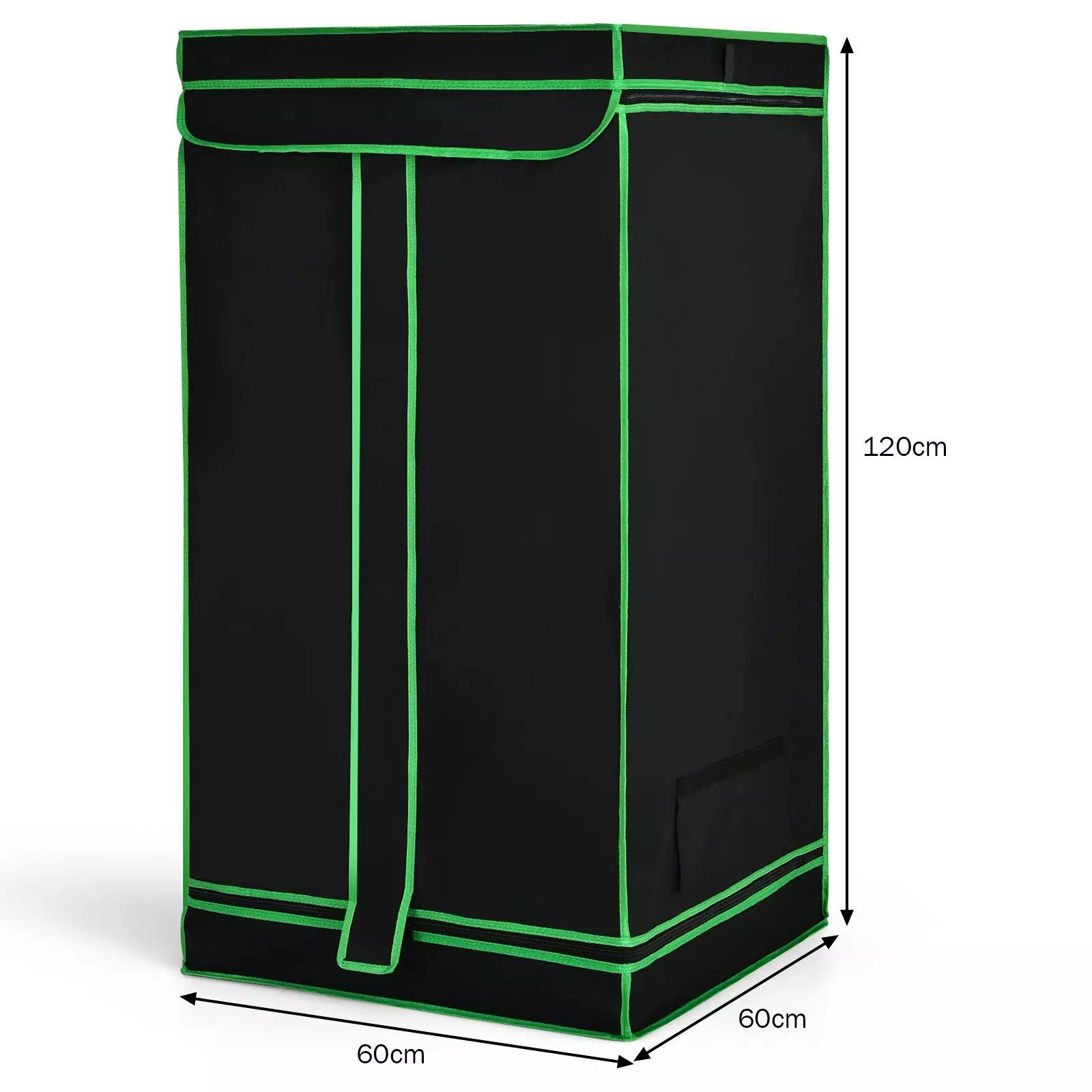 COSTWAY Gewächshaus, BxTxH: 60 x 60 x 120,00 cm, Growbox, Darkroom