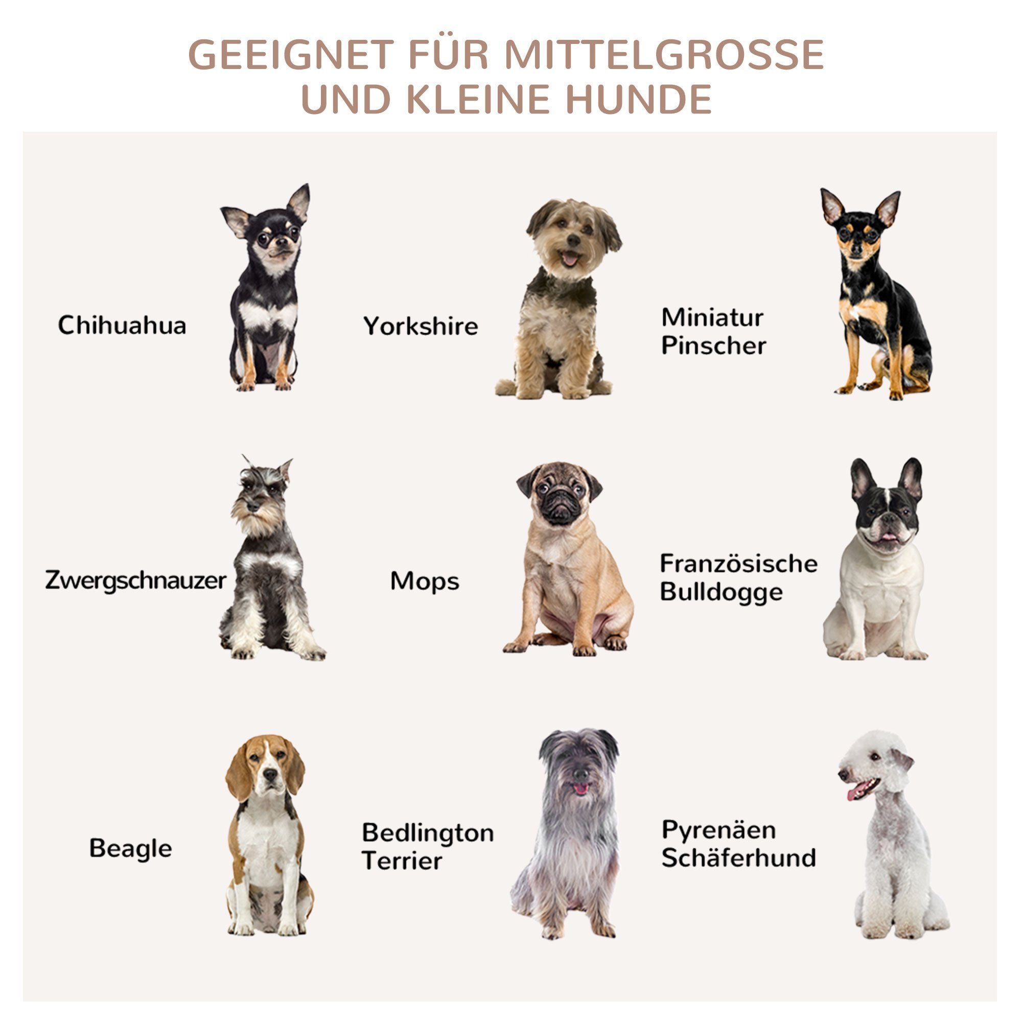 PawHut Hundehütte Hundekäfig, BxTxH: 80x55x71 cm
