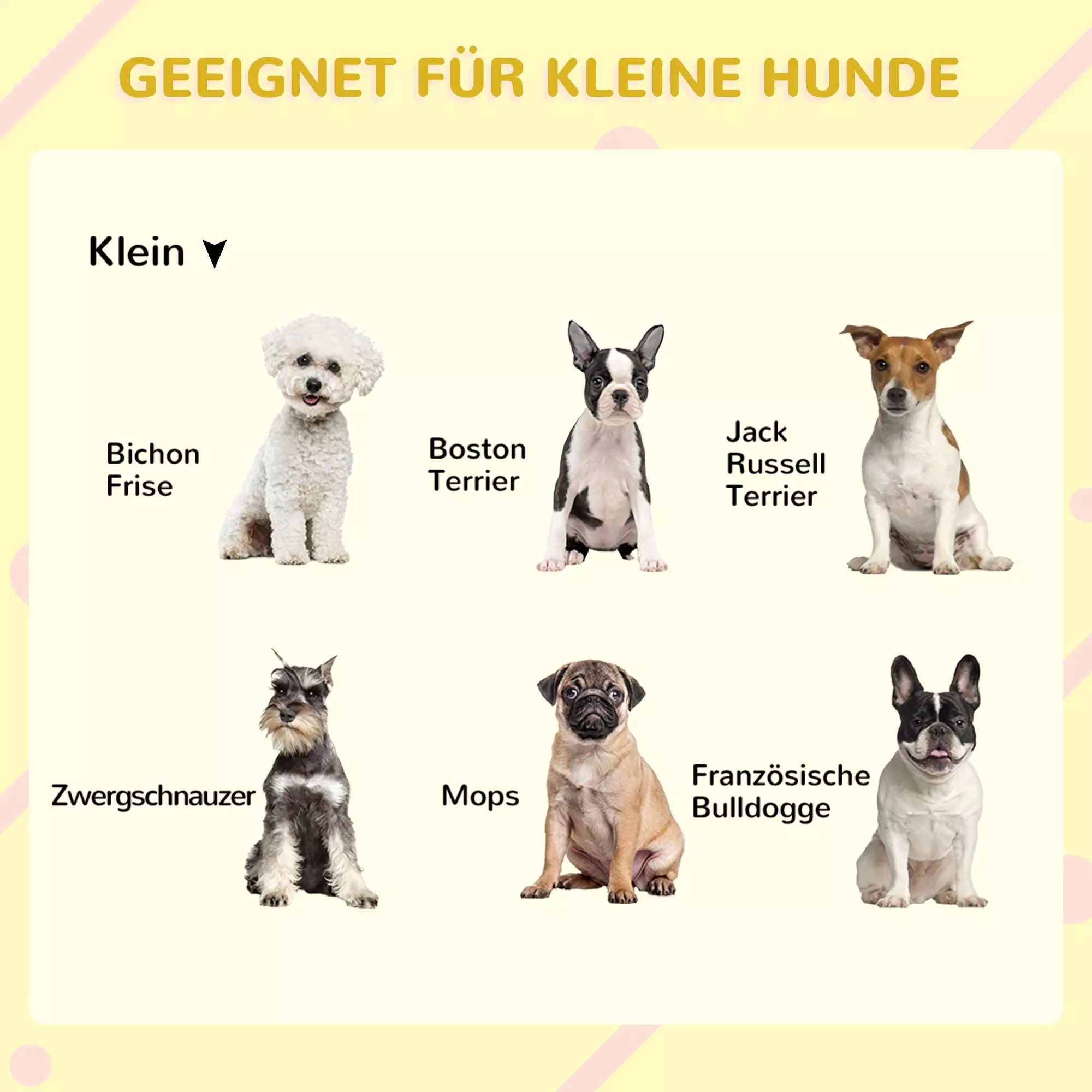 PawHut Hundehütte wetterbeständig, Asphaltdach, BxTxH: 71x58x53-77 cm