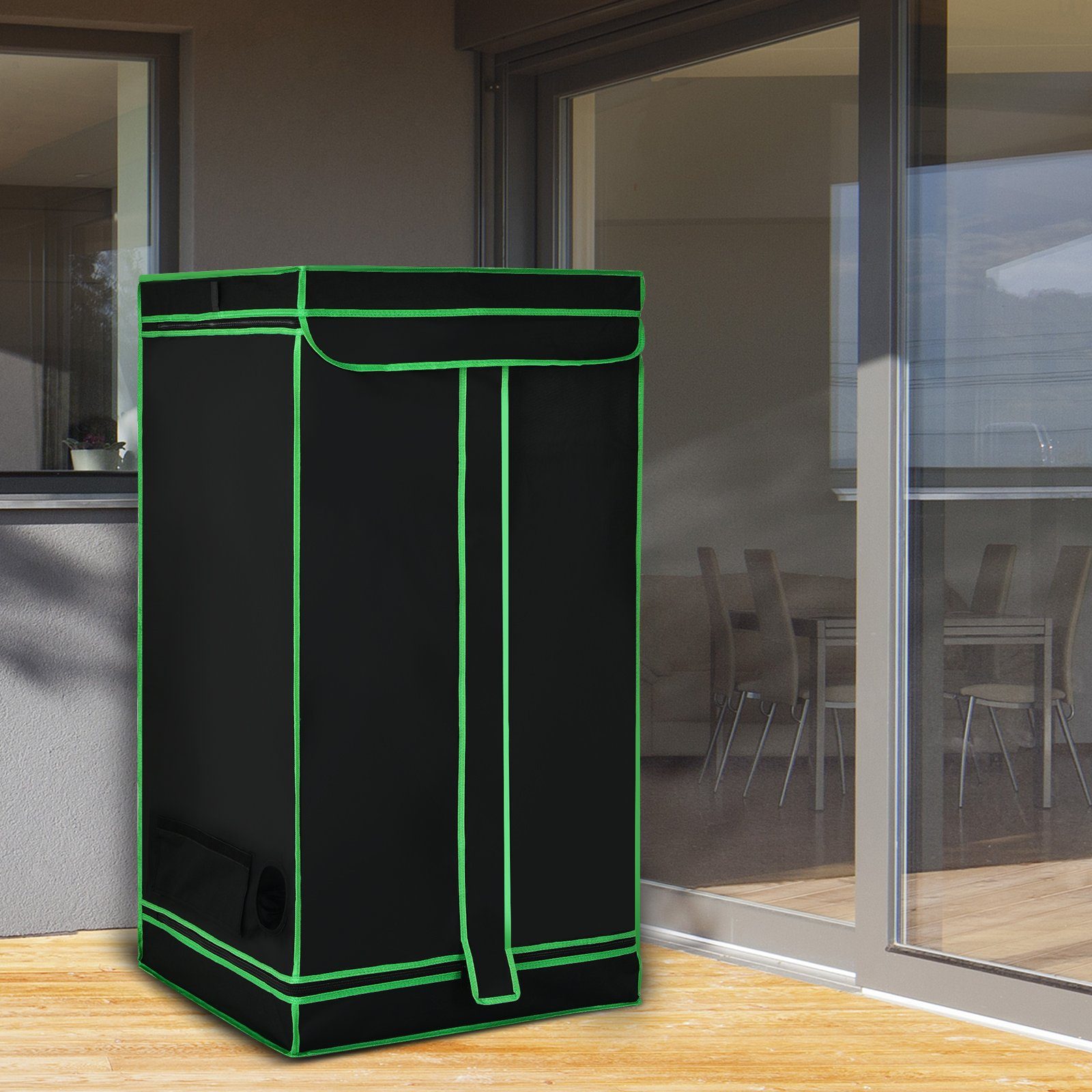COSTWAY Gewächshaus, BxTxH: 60 x 60 x 120,00 cm, Growbox, Darkroom