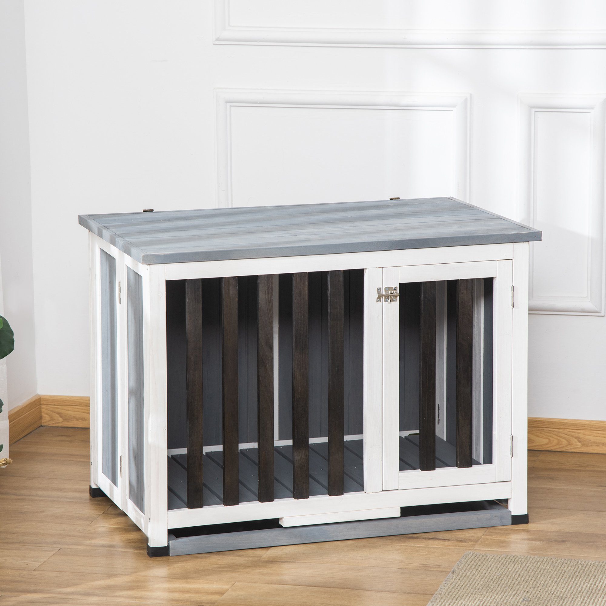 PawHut Hundehütte Hundekäfig, zusammenklappbar