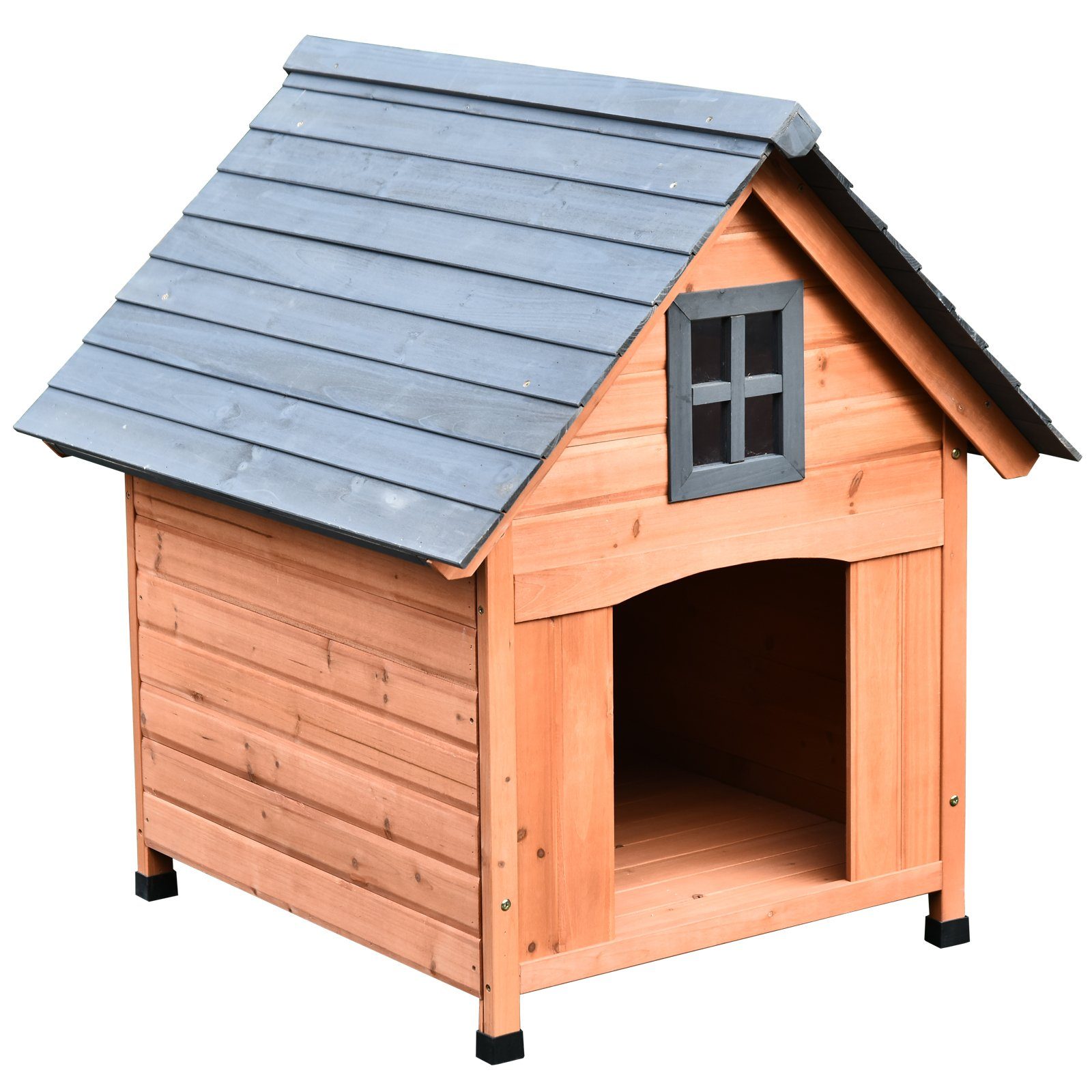 PawHut Hundehütte Hundehütte im Kabinenstil
