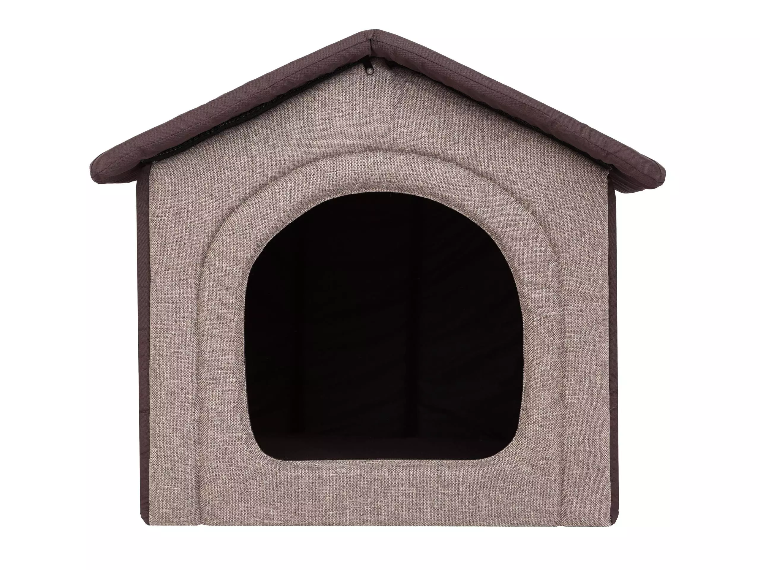 Bjird Tierhaus Hundehütte Inari, Waschbar bei 30 Grad, krazfest, made in EU, mit herausnehmbarem Dach