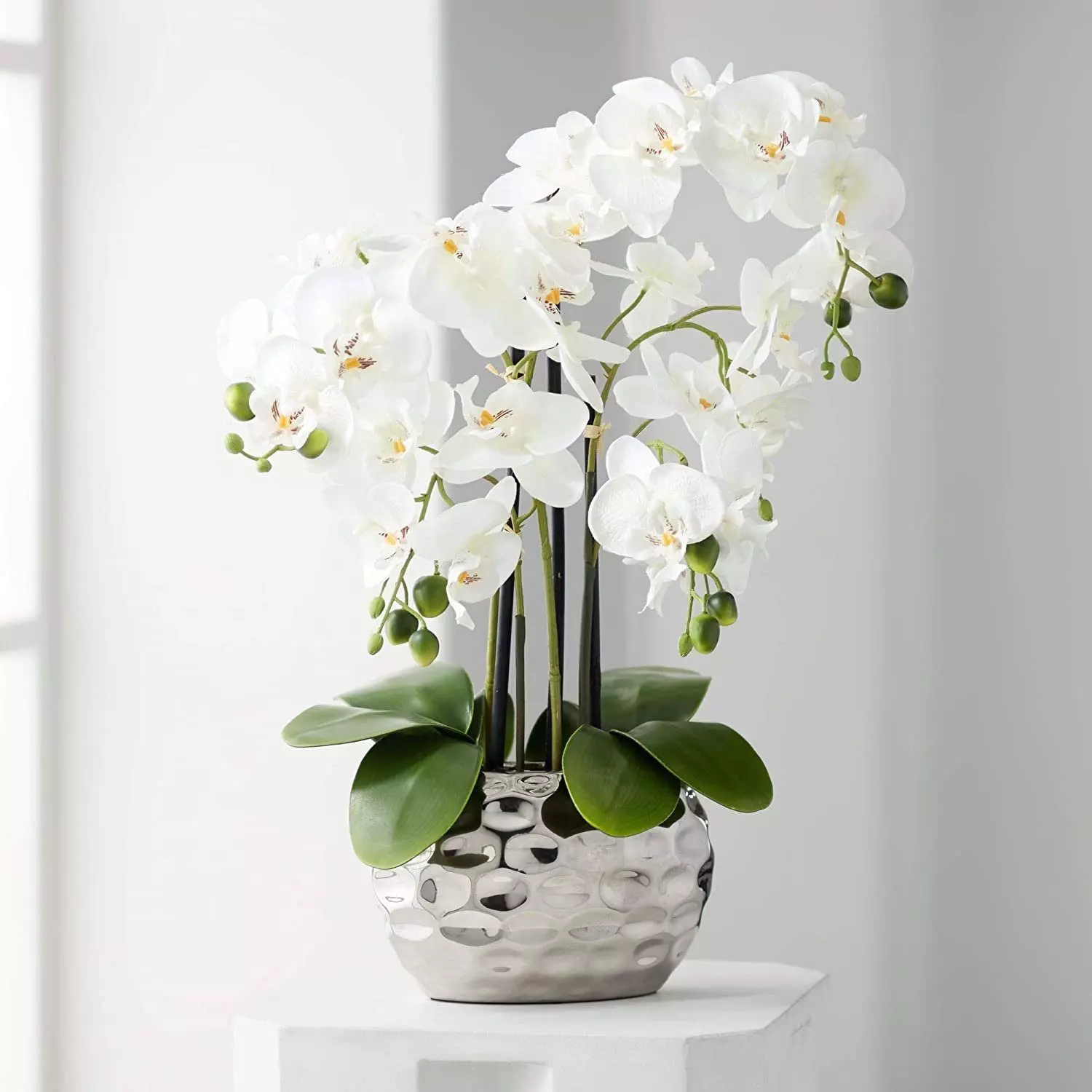 Kunstorchidee Kunstpflanze Orchidee Orchidee, Creativ green, Höhe 55.00 cm, im Keramiktopf