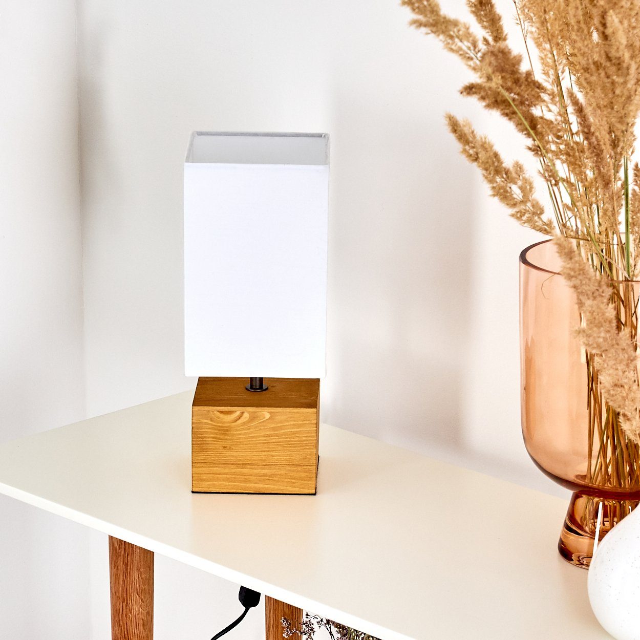 hofstein Tischleuchte Boho Wohn Schlaf Raum Beleuchtung Nacht Tisch Leuchte Lese Lampe
