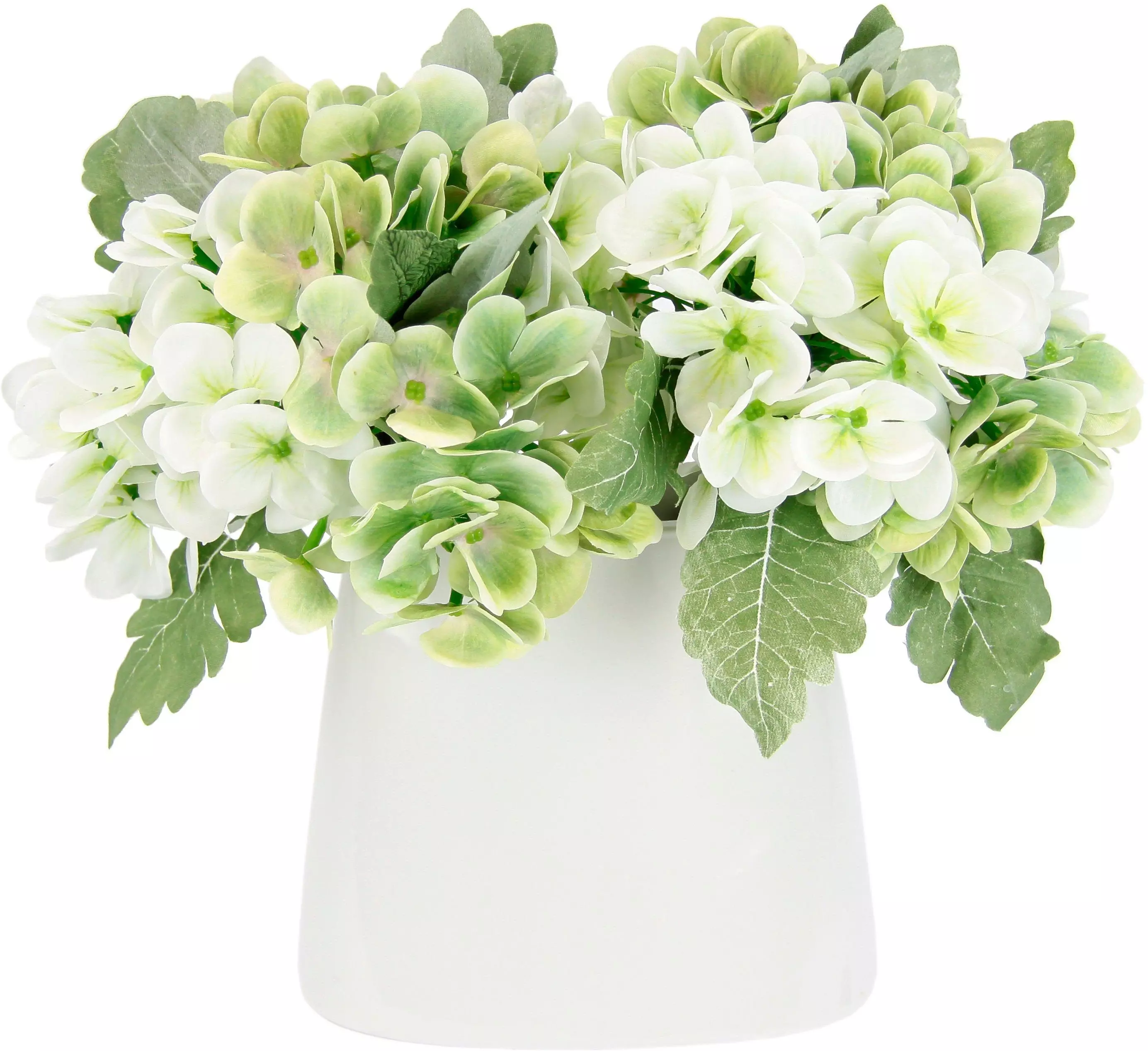 Kunstblume Hortensienbusch, I.GE.A., Höhe 30 cm, In Keramikvase