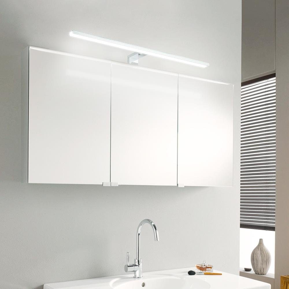 LETGOSPT Wandleuchte LED Spiegelleuchte, 30cm 60cm LED Spiegellampe, LED fest integriert, Kaltweiß, Aufbauleuchte + Klemmleuchte, Aluminium, Schminklicht, Schrank-Beleuchtung 230V 650 IP44