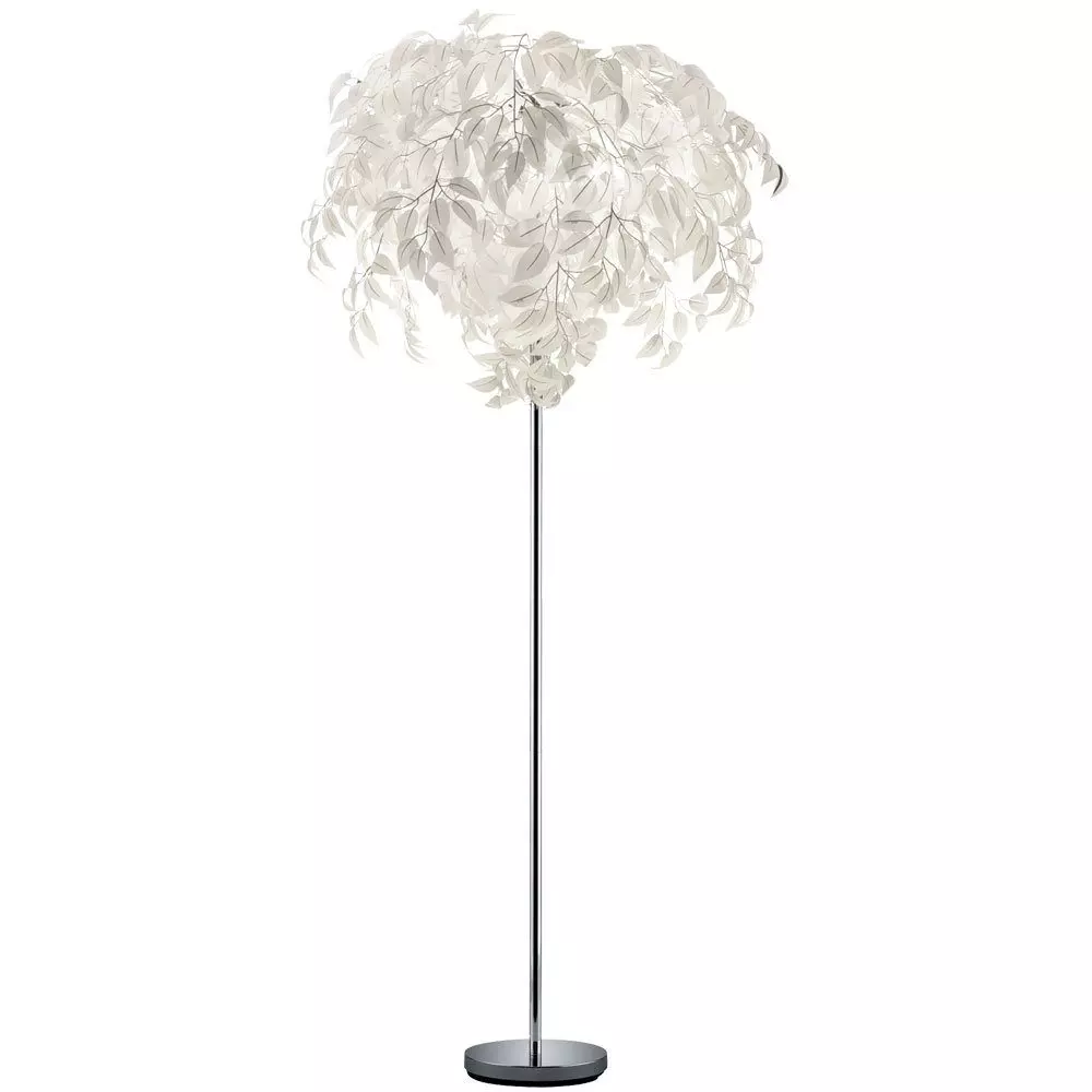 etc-shop LED Stehlampe, Leuchtmittel inklusive, Warmweiß, Farbwechsel, Stand Lampe Blätter Steh Leuchte Fernbedienung Beleuchtung mit Set
