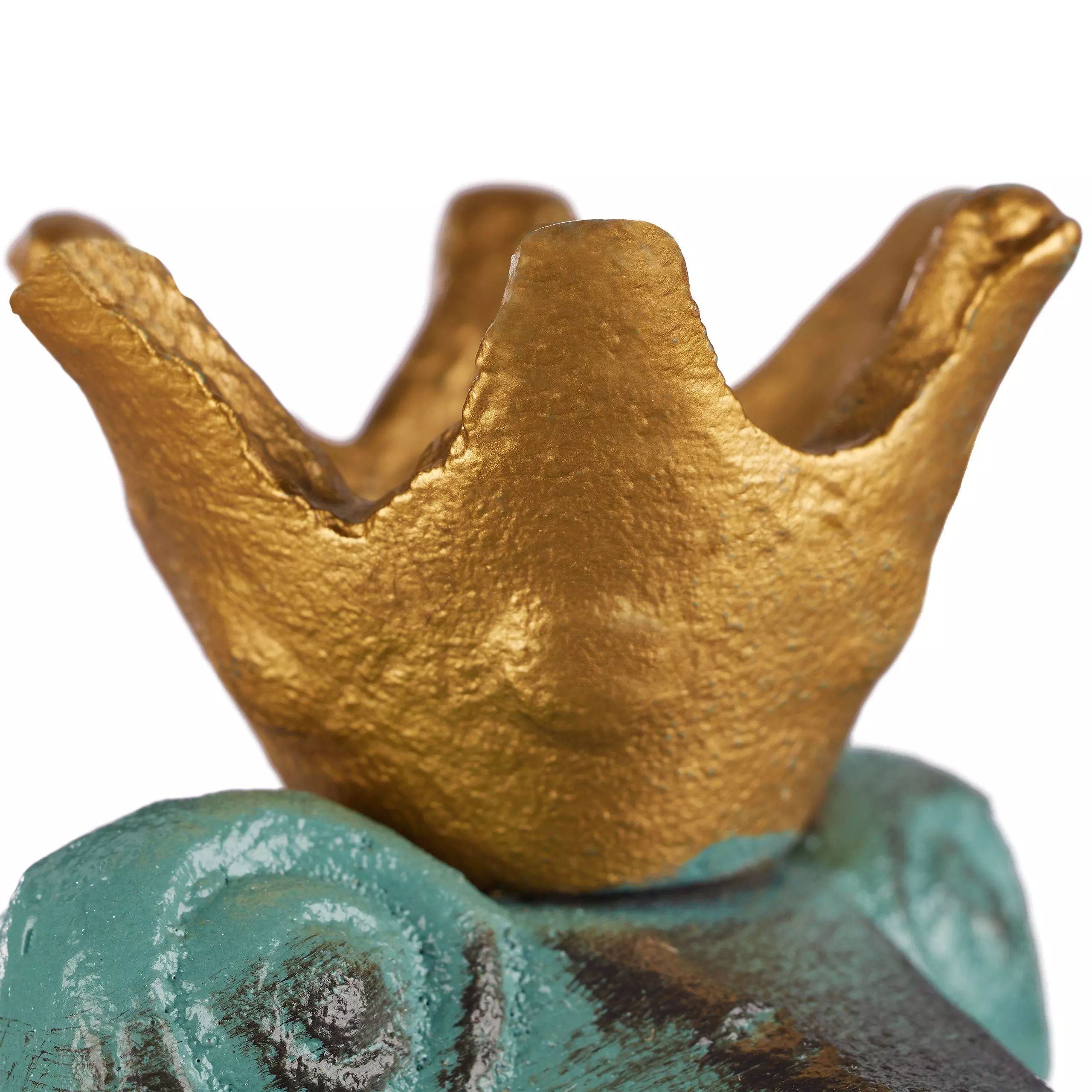 relaxdays Gartenfigur Gartenfigur Froschkönig, M