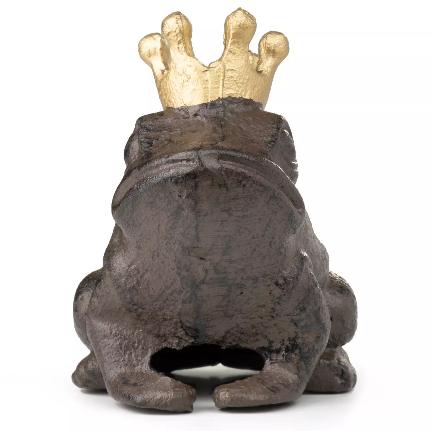 Moritz Dekofigur Froschkönig Figur, Gußeisen Garten Dekoration Gartenfigur Frosch Figur Teich Deko