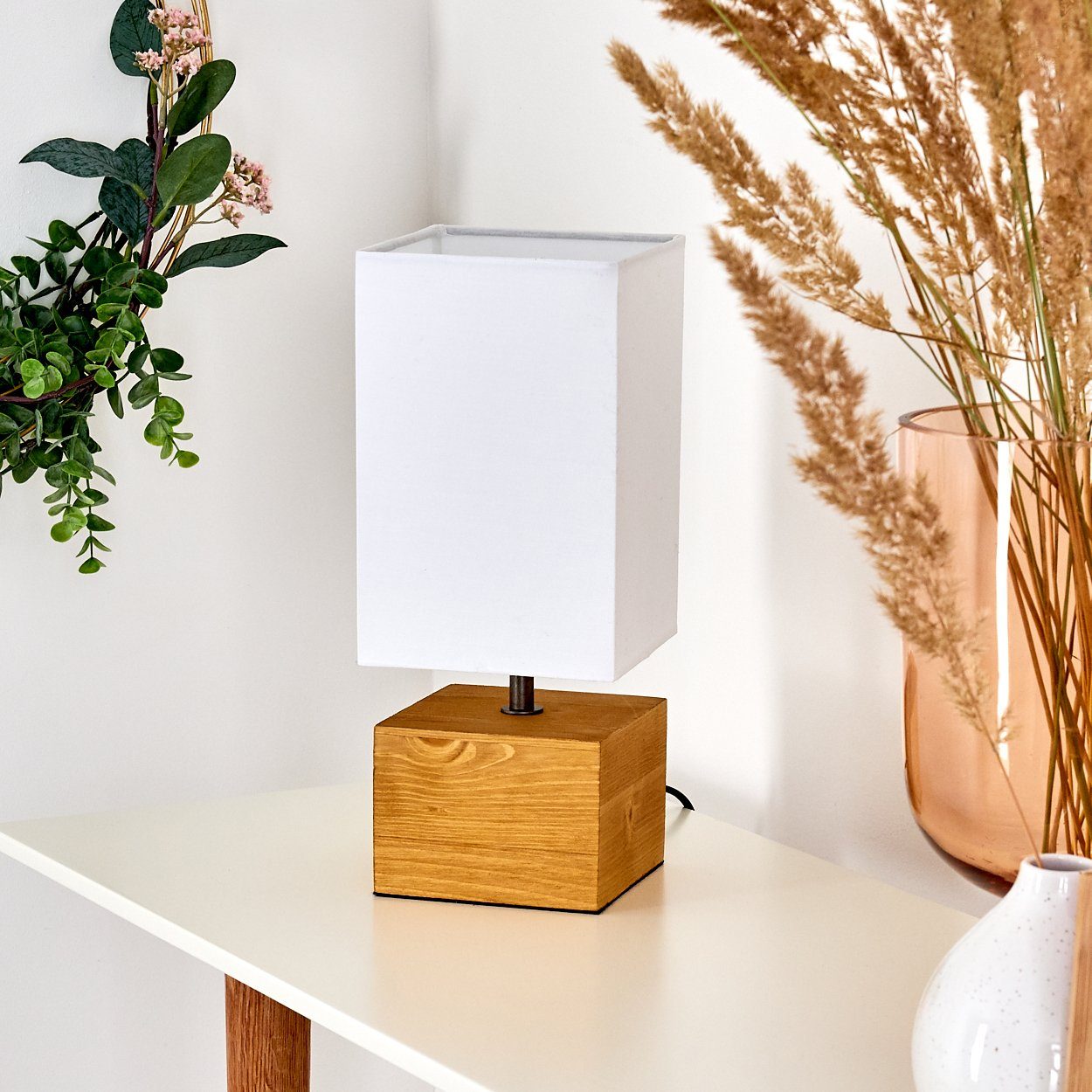 hofstein Tischleuchte Boho Wohn Schlaf Raum Beleuchtung Nacht Tisch Leuchte Lese Lampe