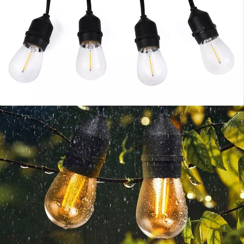 Salcar Lichterkette 10m/15m/30m LED Lichterkette Außen Beleuchtung IP65