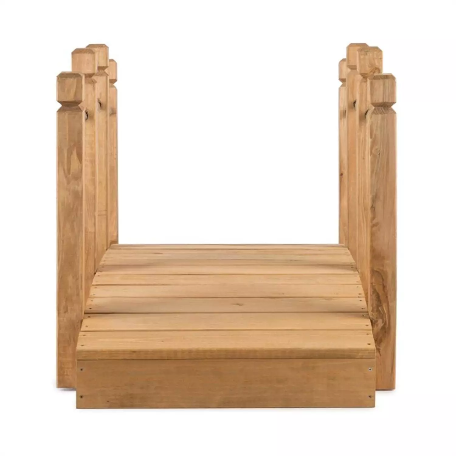 blumfeldt Zierbrücke Rialto Gartenbrücke Zierbrücke 58x58x122cm (BxHxT) Tau Massivholz