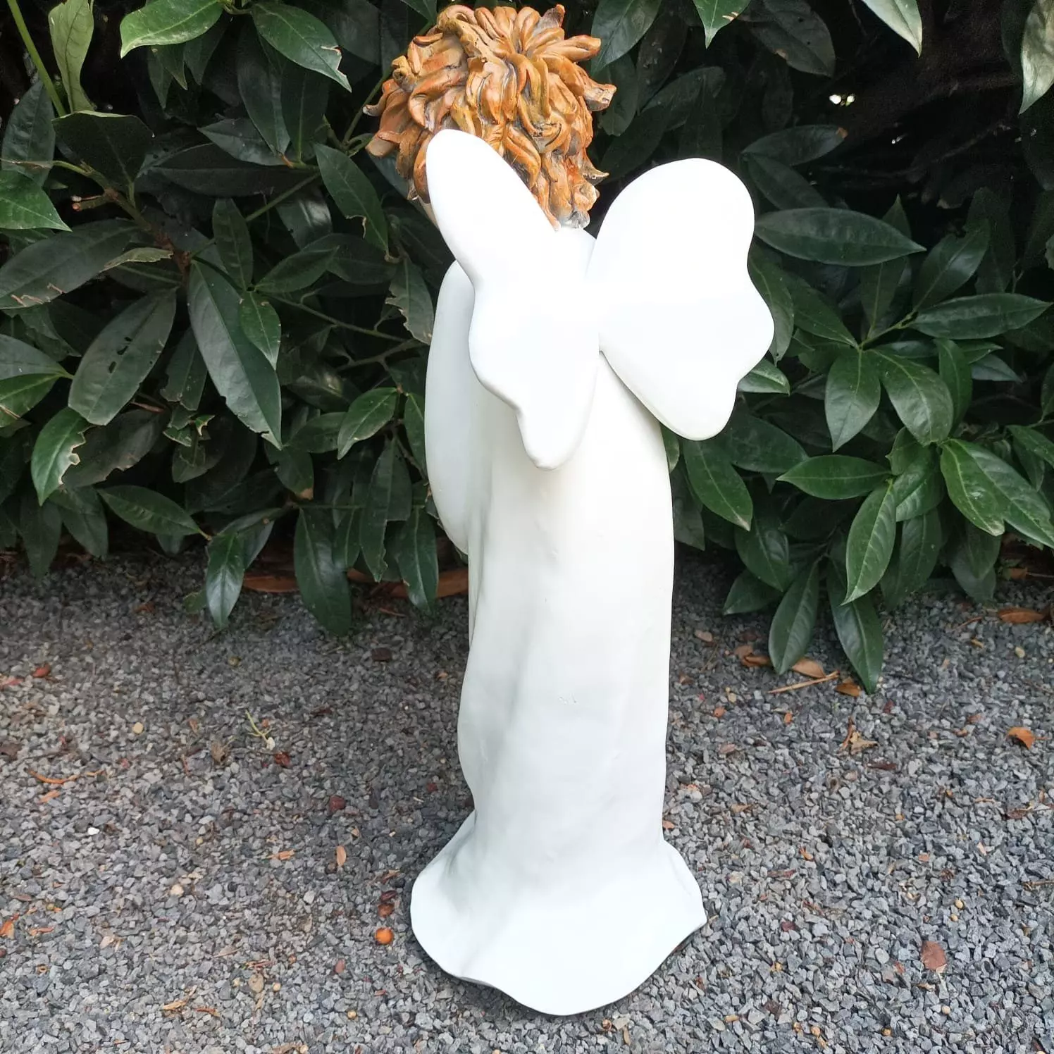 Aspinaworld Gartenfigur Gartenfigur stehende Engel Figur 50 cm