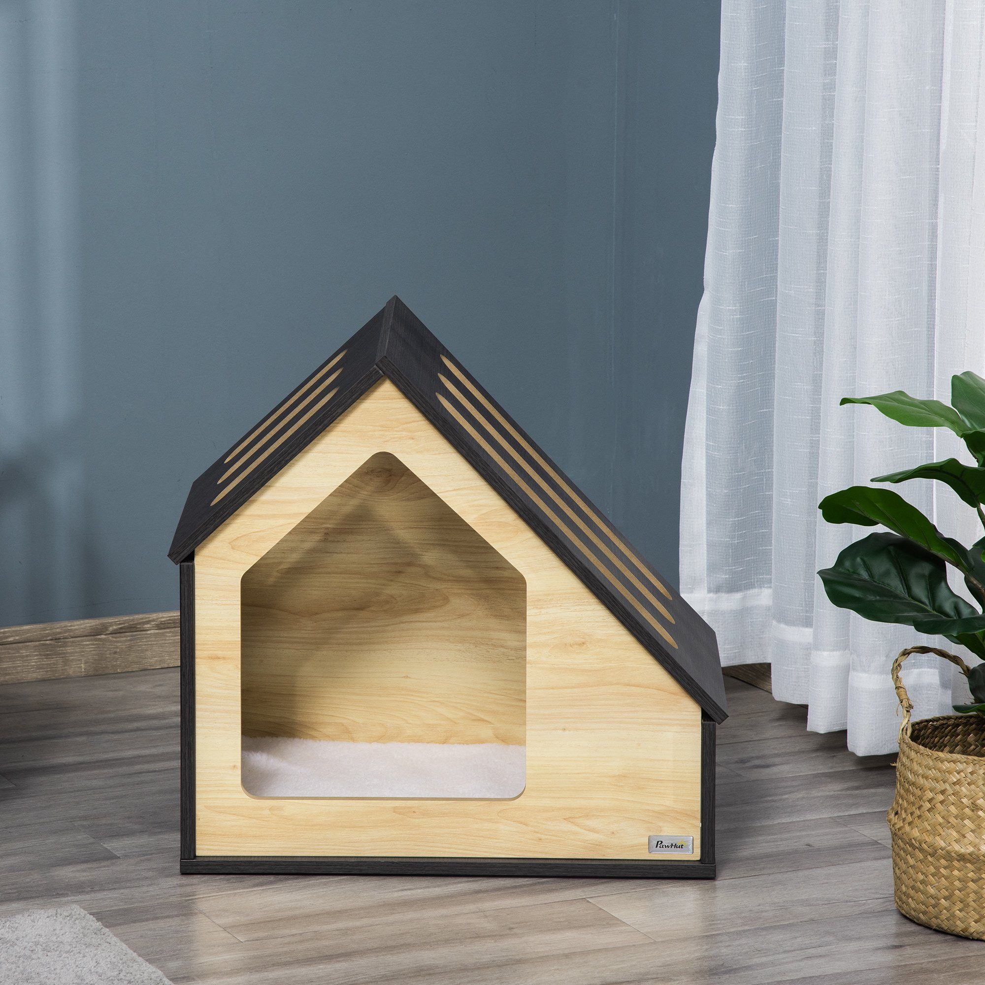 PawHut Hundehütte Hundehütte, BxTxH: 60x40x59,2 cm