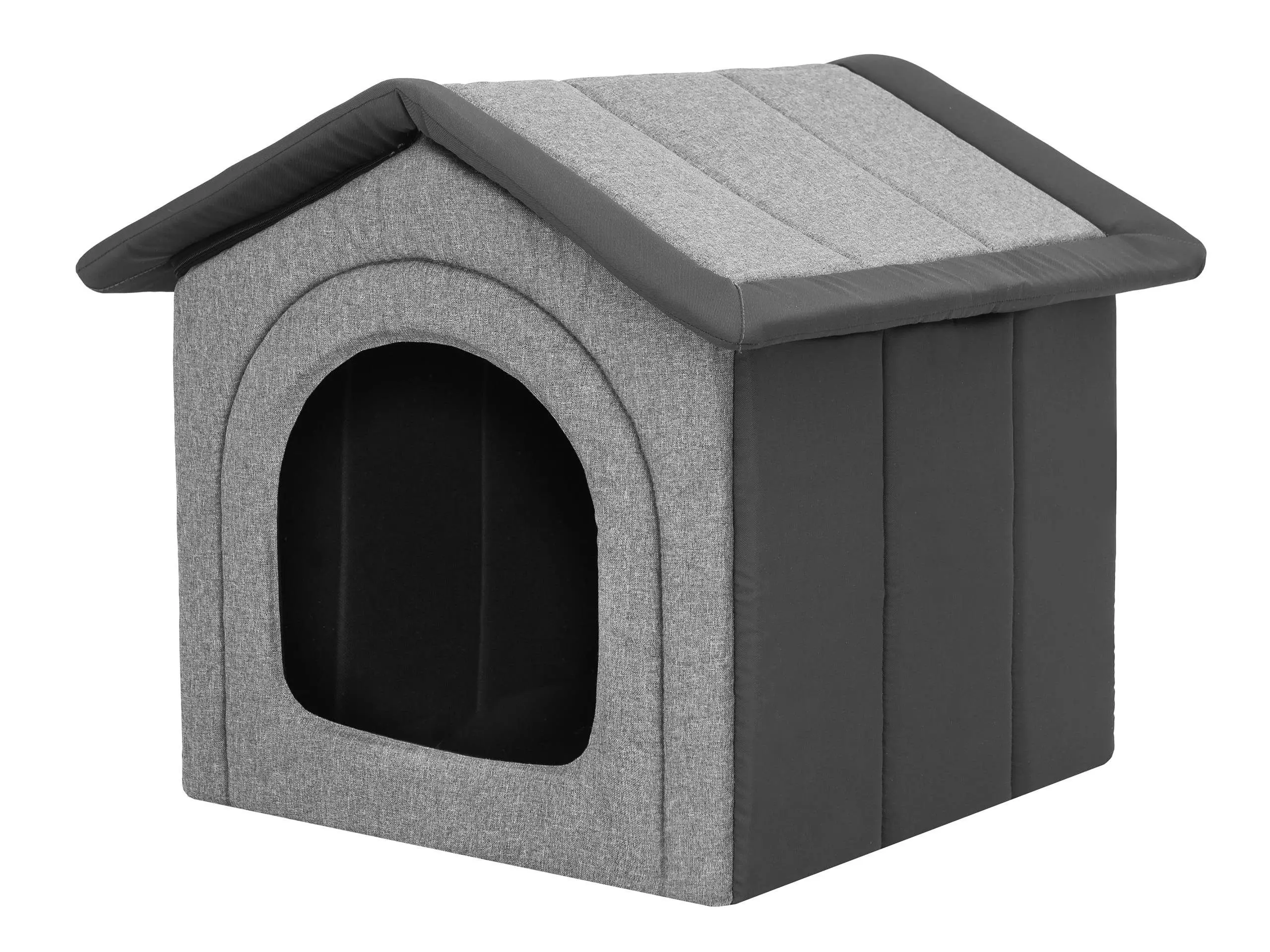 Bjird Tierhaus Hundehütte Ökoleinen + Oxford, Waschbar bei 30 Grad, krazfest, made in EU