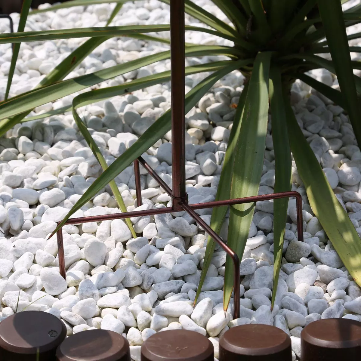 MARELIDA Deko-Windrad Doppel Windrad ANTIK Gartendeko Metall H: 140cm kupfer Windspiel (1 St)
