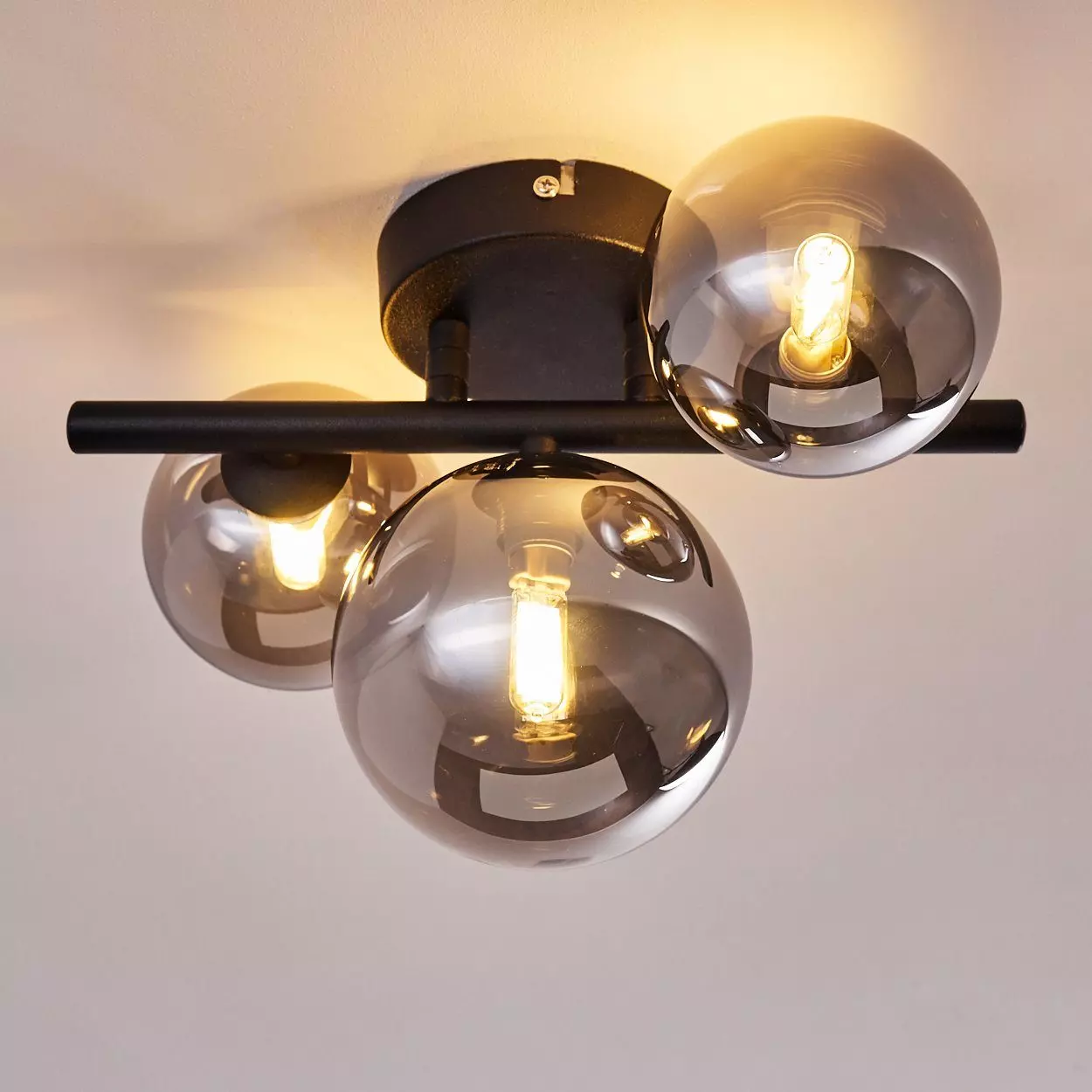 hofstein Deckenleuchte LED Decken Lampen 3-flammig Wohn Schlaf Zimmer Beleuchtung Flur