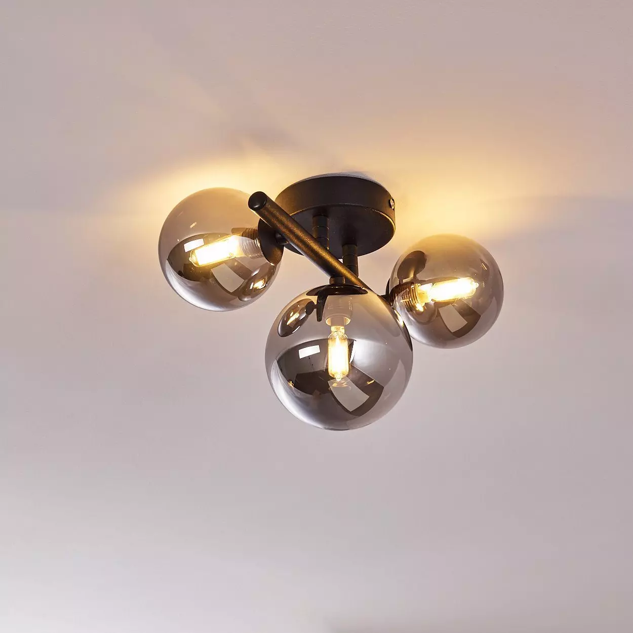 hofstein Deckenleuchte LED Decken Lampen 3-flammig Wohn Schlaf Zimmer Beleuchtung Flur