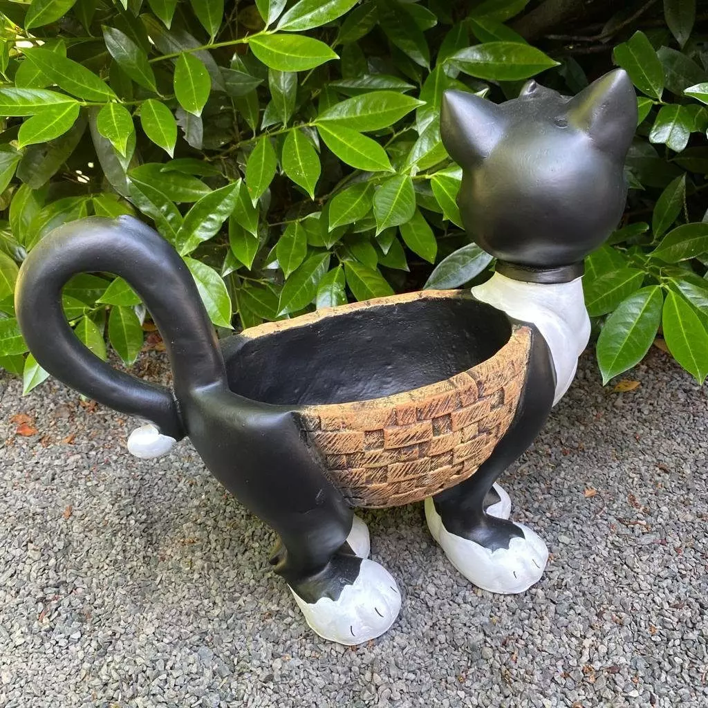 Aspinaworld Gartenfigur Katzen Figur zum bepflanzen 37 cm wtterfest
