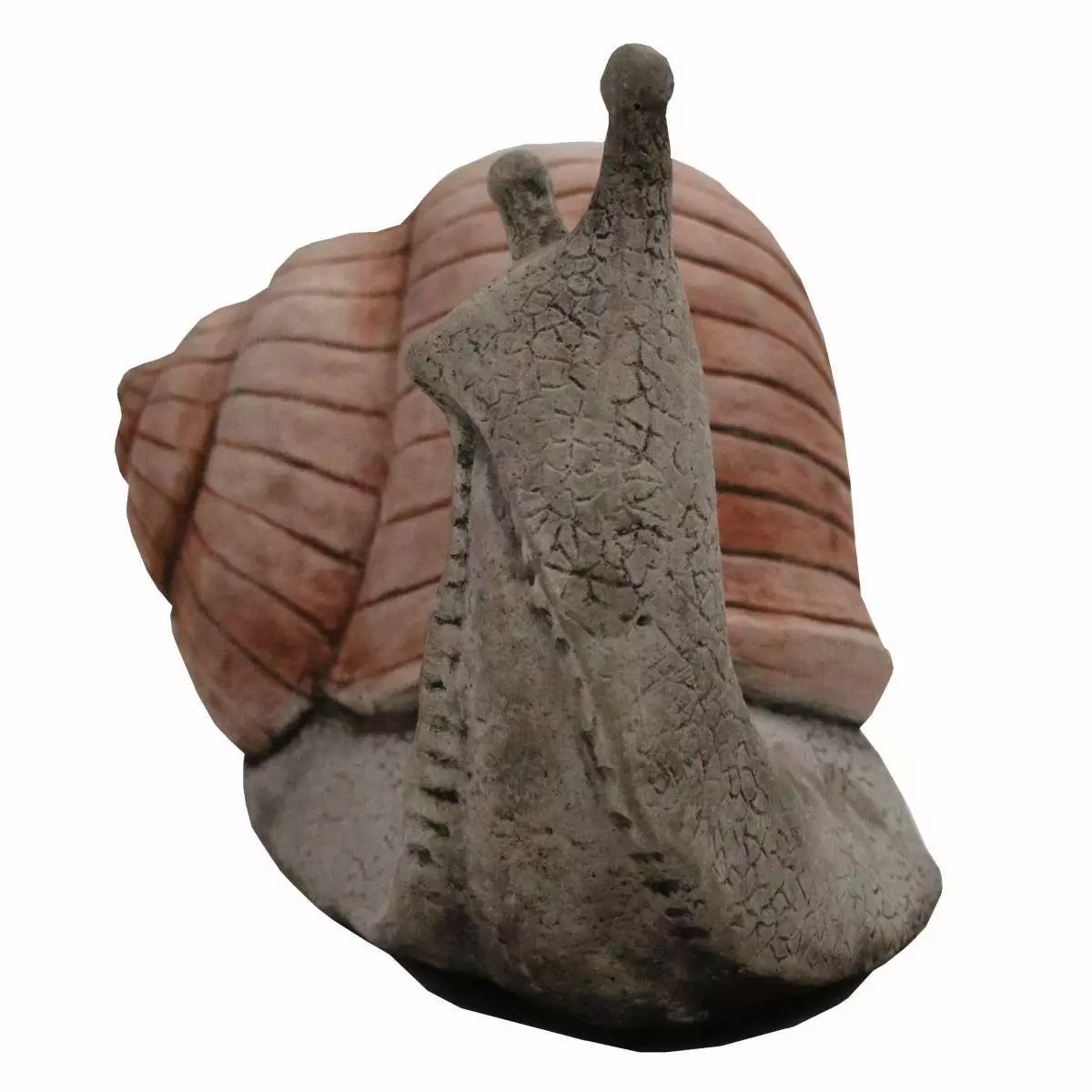 440s Gartenfigur 440s 2-farbige Schnecke Antiksteinguss H ca. 21 cm grau-terracotta, (Stück)