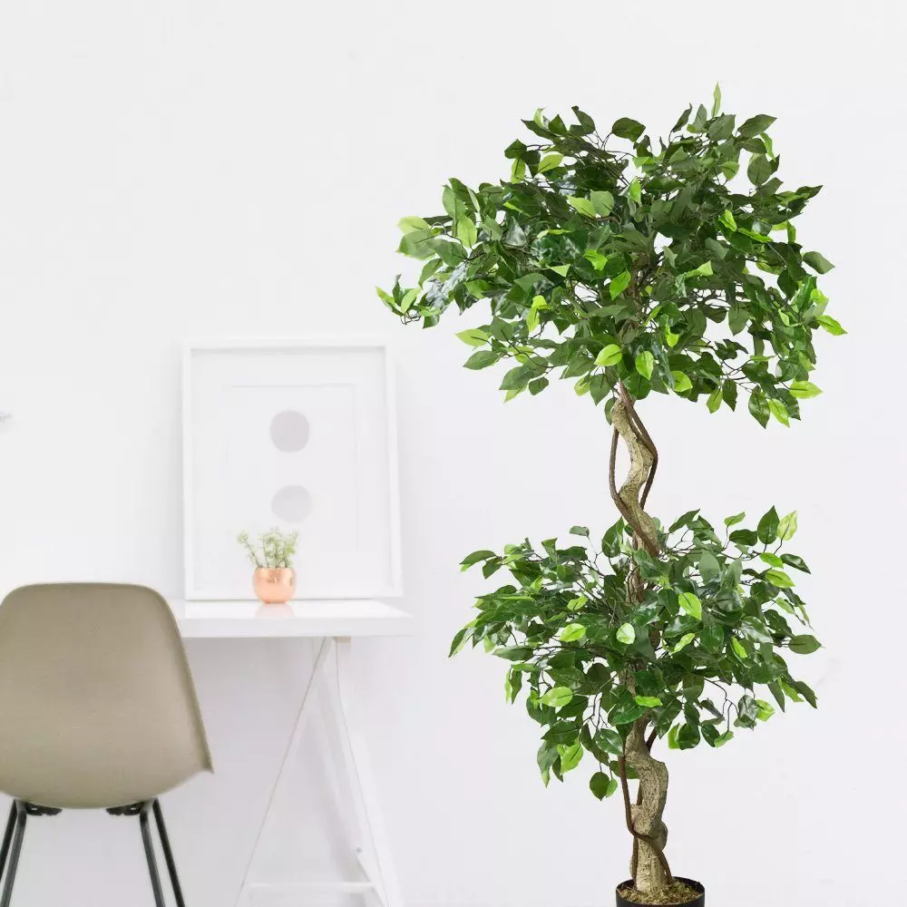 Kunstpflanze Ficus Kunstpflanze Künstliche Pflanze 150 cm Decovego, Decovego