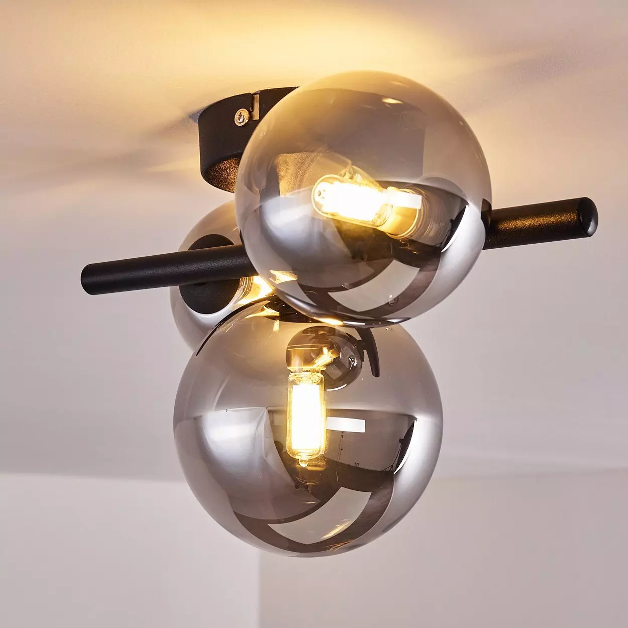hofstein Deckenleuchte LED Decken Lampen 3-flammig Wohn Schlaf Zimmer Beleuchtung Flur