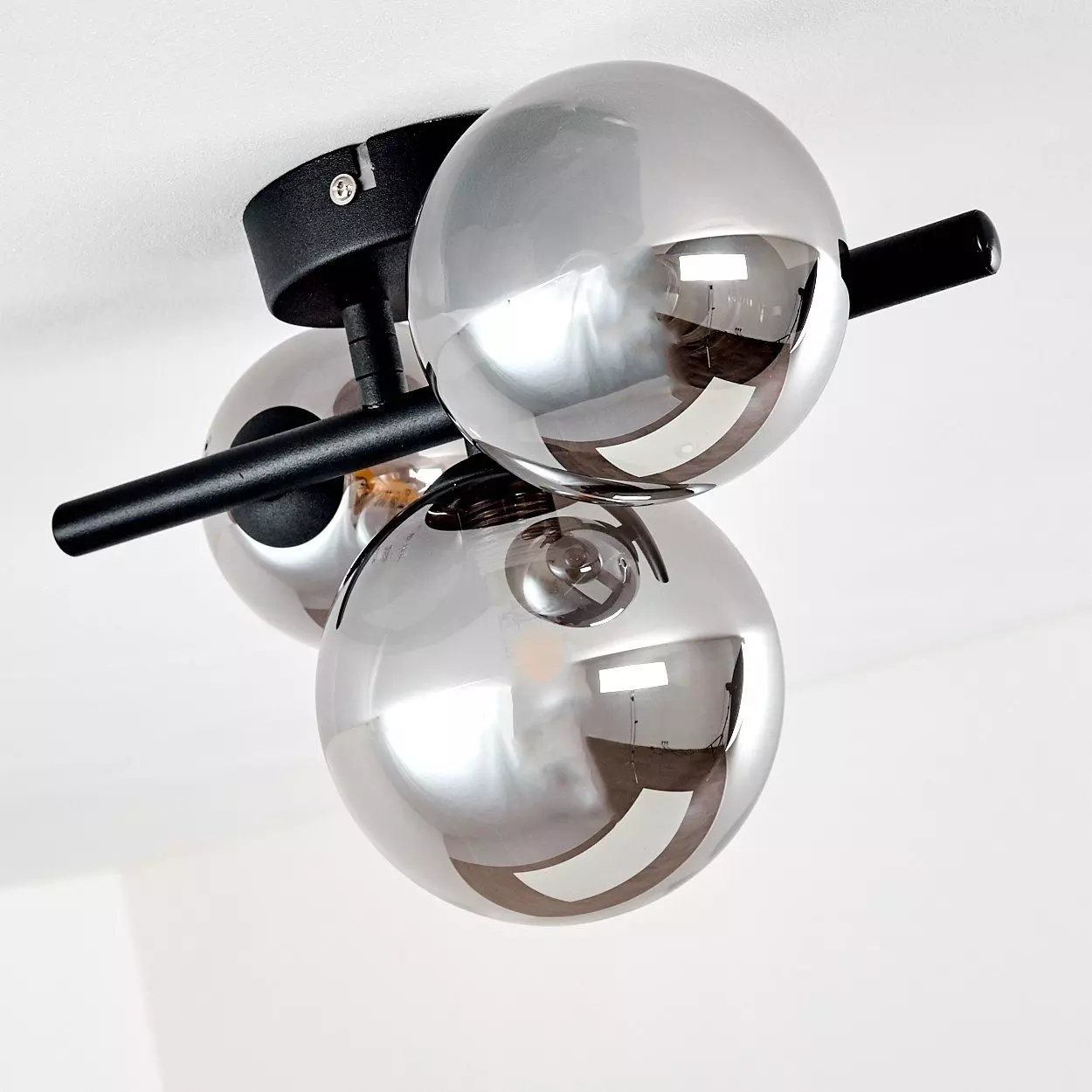 hofstein Deckenleuchte LED Decken Lampen 3-flammig Wohn Schlaf Zimmer Beleuchtung Flur