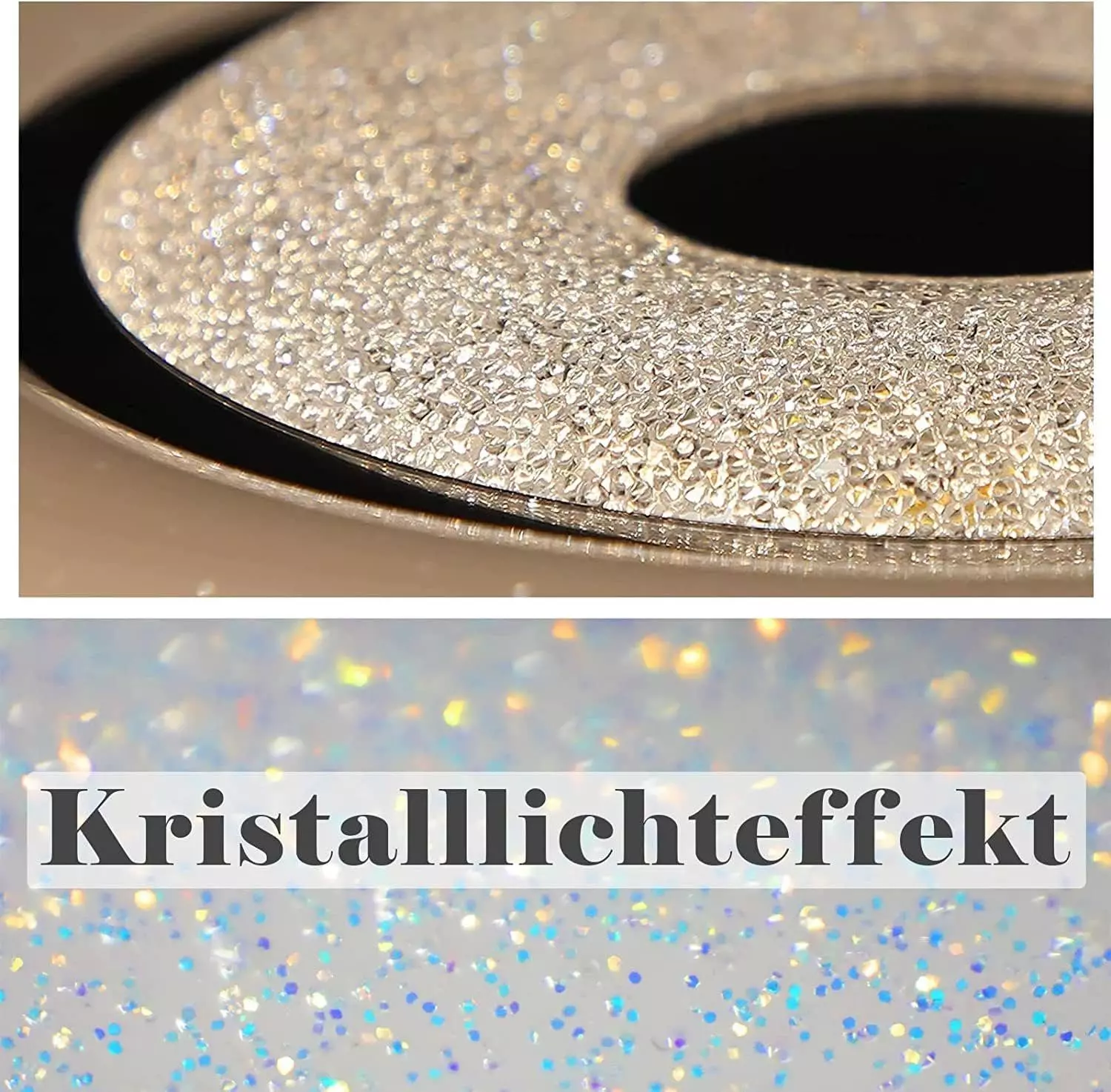ZMH LED Deckenleuchte Dimmbar Rund Sternenhimmel für Flur Wohnzimmer Küche, LED fest integriert